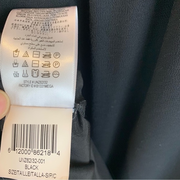 BCBGeneration NWOT Black Peasant Boho Dress Lace Panels Women's sz S - Picture 11 of 12